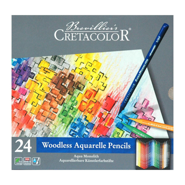 Aqua Monolith Watercolour Pencils 24-set in the group Pens / Artist Pens / Colored Pencils at Pen Store (138026)