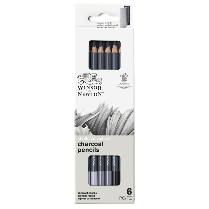 Studio Collection Sketching Pencils 6 pcs in the group Art Supplies / Crayons & Graphite / Drawing Charcoal at Pen Store (138034)