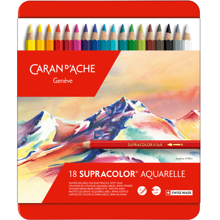 Supracolor Aquarelle 18-pack in the group Pens / Artist Pens / Watercolor Pencils at Pen Store (138049)