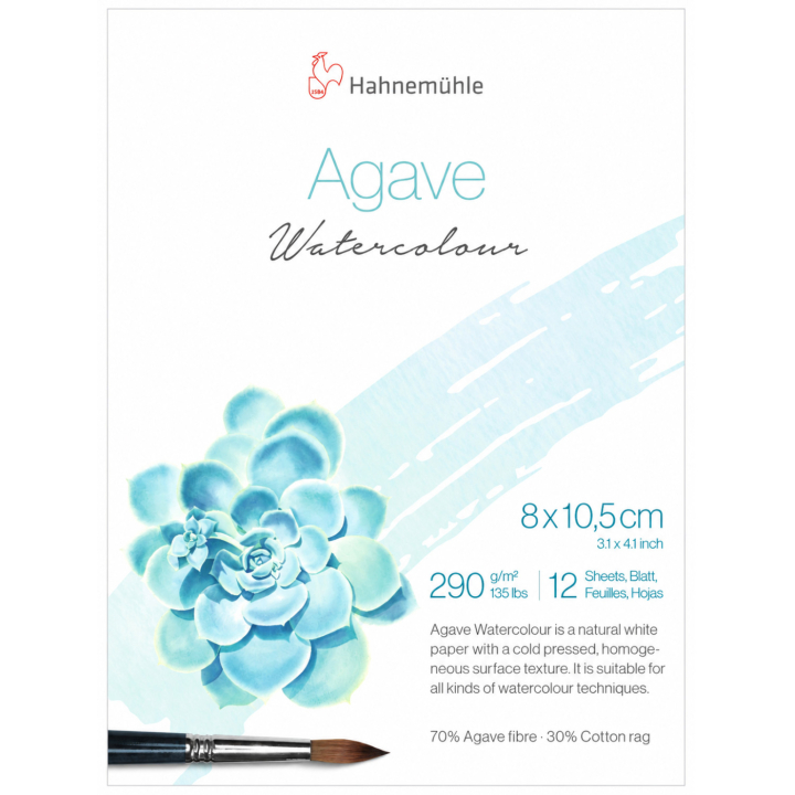 Water Colour Pad Agave 290g CP 8x10,5 cm in the group Paper & Pads / Artist Pads & Paper / Watercolor Pads at Pen Store (138050)