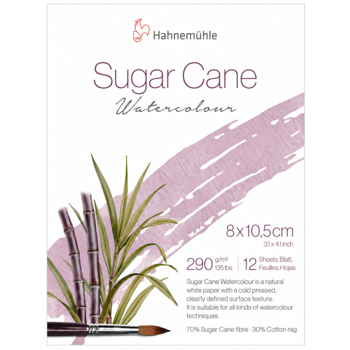Water Colour Pad Sugar Cane 290g 8x10,5 cm in the group Paper & Pads / Artist Pads & Paper / Watercolor Pads at Pen Store (138053)