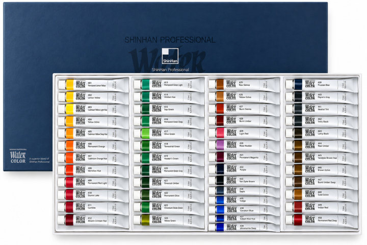 Water Colors PRO 48-set in the group Art Supplies / Artist colours / Watercolor Paint / Watercolor in tube at Pen Store (138067)