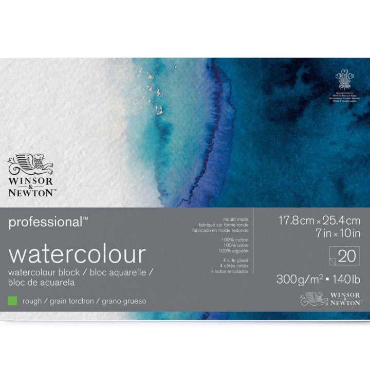 Professional Watercolour Pad Rough 18x26 cm 300g in the group Paper & Pads / Artist Pads & Paper / Watercolor Pads at Pen Store (138087)