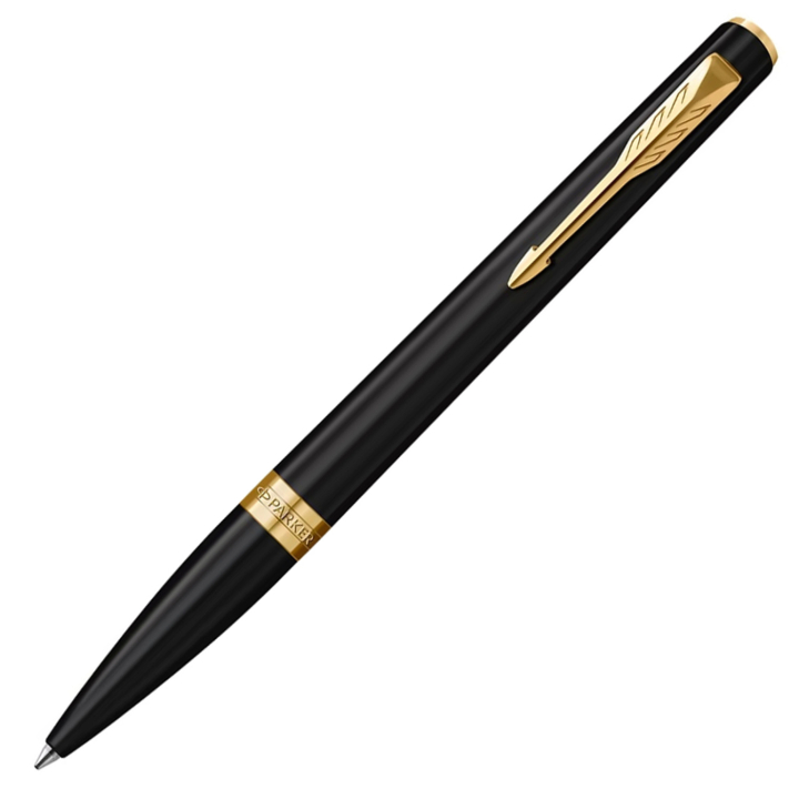 Meridian Matte Black/Gold Ballpoint in the group Pens / Fine Writing / Ballpoint Pens at Pen Store (138302)