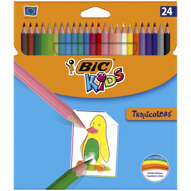 Kids Tropicolors Coloring Pencils 24-set