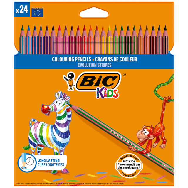 Kids Evolution Coloring Pencils 24-set