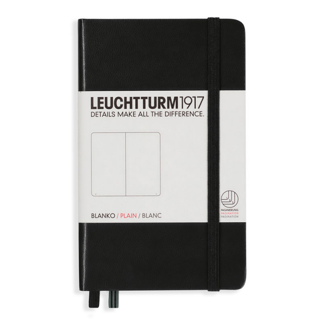 Notebook A6 Pocket Plain Black