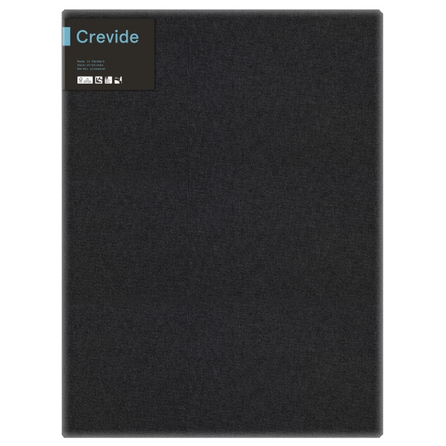 Canvas Black Cotton/Polyester 60x80