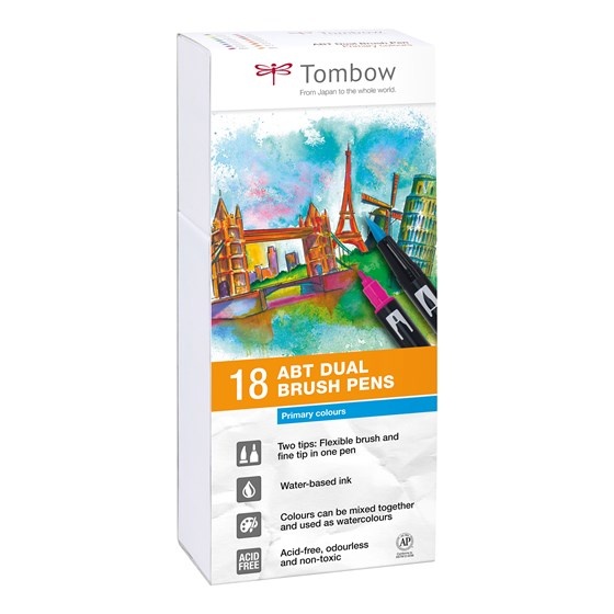 Tombow Abt Dual Brush Pen - 6 Color Set - Natural