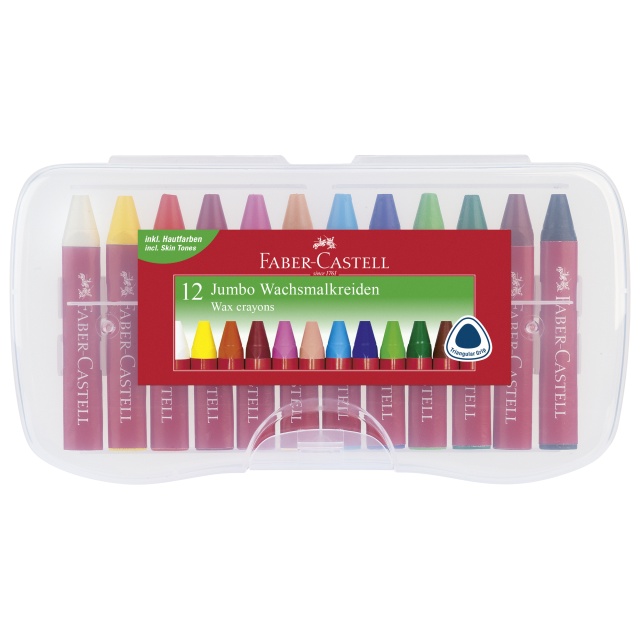 Jumbo Wax Crayons - Set of 12