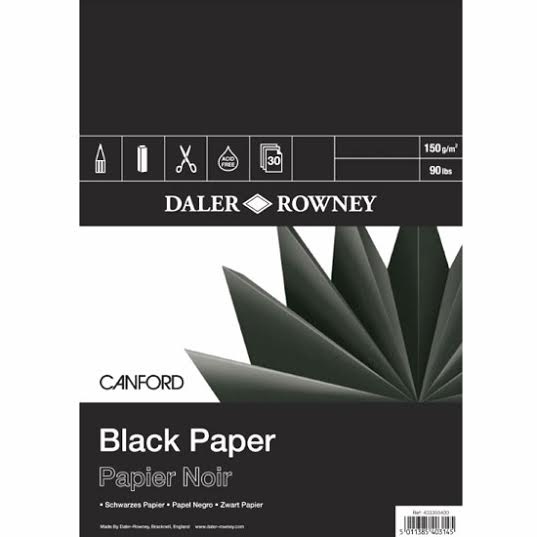 Daler-Rowney Black Paper A3 Pen Store