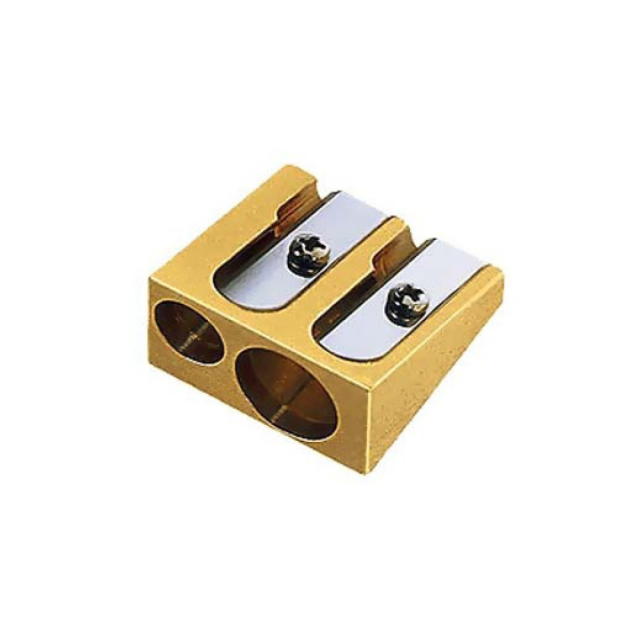 Sharpener Double Wedge Brass