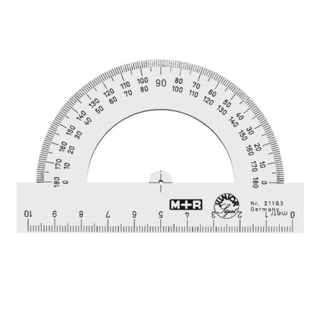 Protractor Half-circle 180°