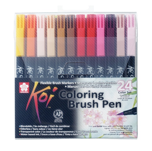 Koi Colouring Brush Pen 24-set