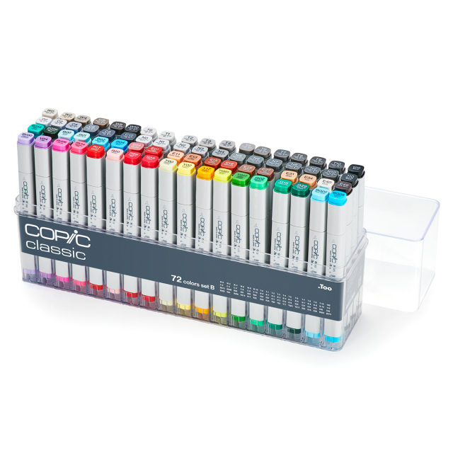Copic Sketch 72pc Color Set A  Copic Marker 72piece Sketch Set  Transparent PNG  1402x328  Free Download on NicePNG