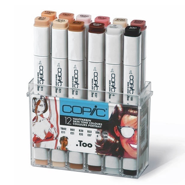 Copic : Marker Set : Skin Tones : Set Of 12