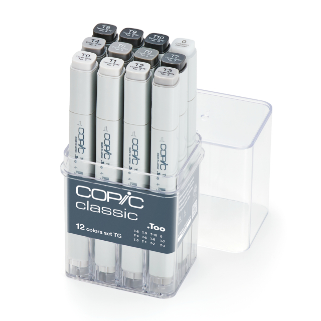 Marker 12-set Toner Gray