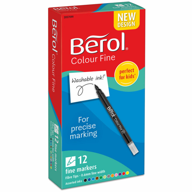 Berol Colour Broad SINGLE COLOUR LIGHT BLUE Pack of 12 S0375370 