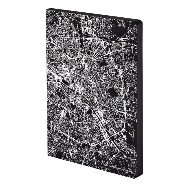 Notebook Graphic Traveller - Nightflight Paris Silver
