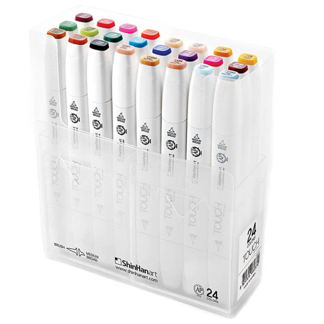 Twin Brush Marker 24-set