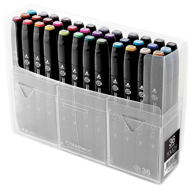 ShinHan Art TOUCH TWIN 12 Marker C Set COOL GREY COLORS twin 