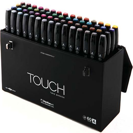 Touch Twin Brush Markers 60 Set A