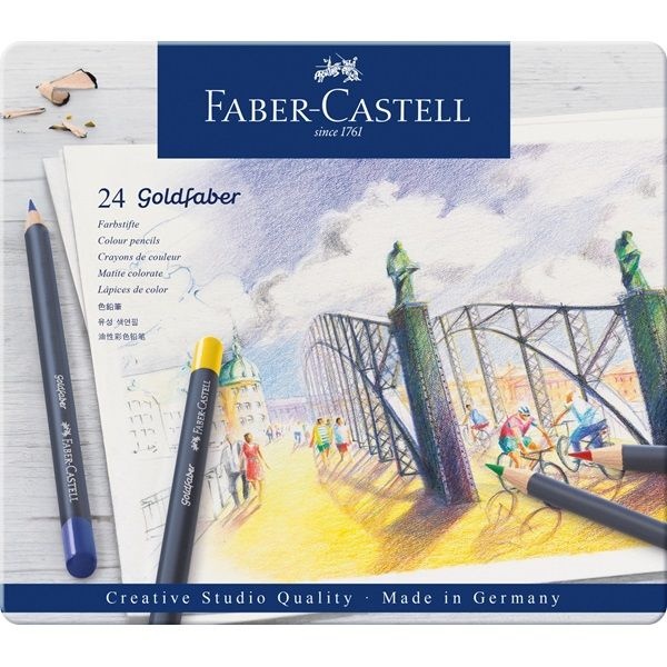 Faber-Castell Crayons de couleur Polychromos Lot de 24