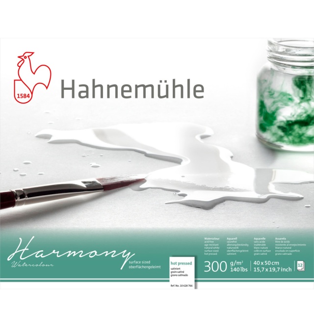 Hahnemuhle Harmony Watercolour Block Hot Press A4