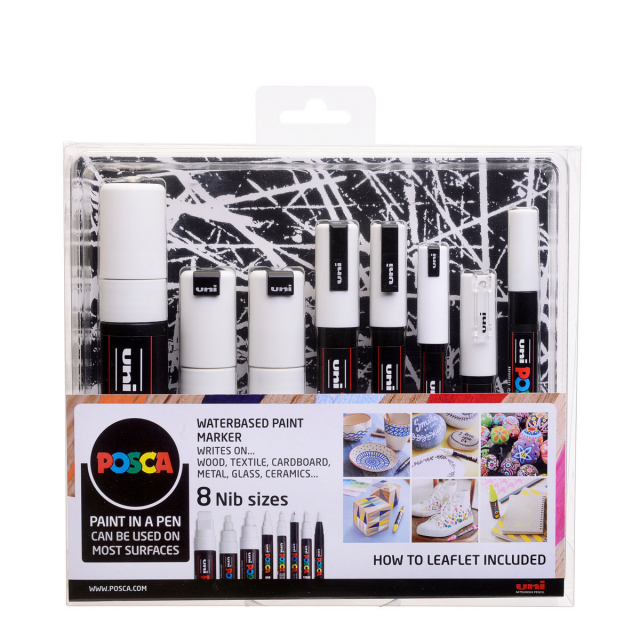 Posca Marker White - Set of 8