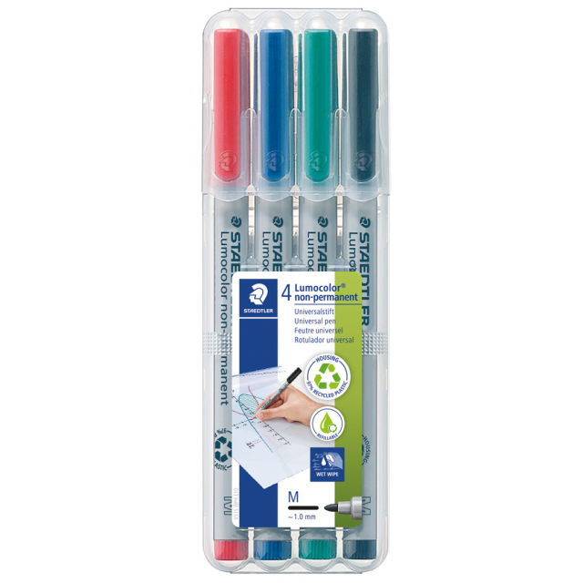 4-pack Lumocolor Non-permanent Medium