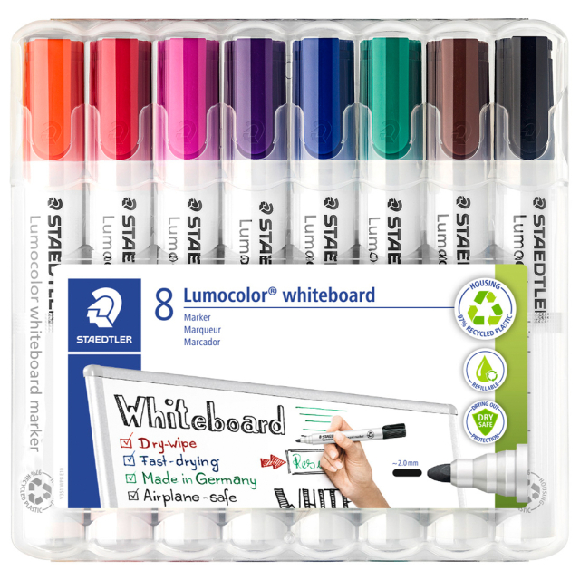 Lumocolor Whiteboard marker 8-pack 2 mm