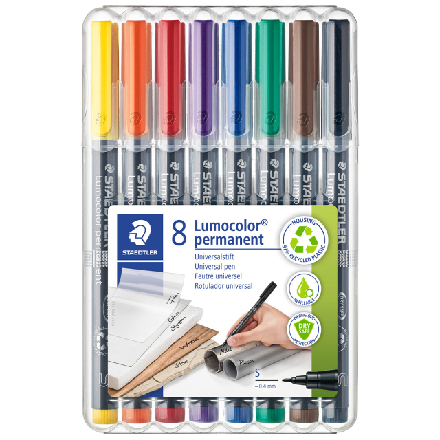 8-pack Lumocolor permanent Superfine