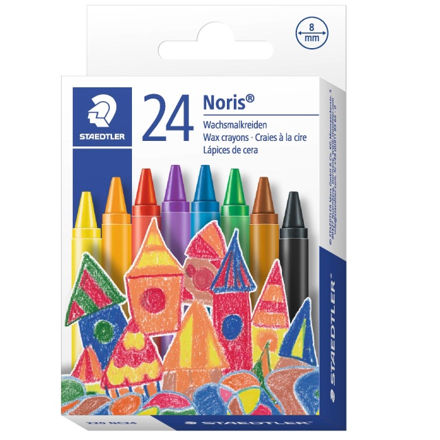 Noris Club wax crayons 24-set