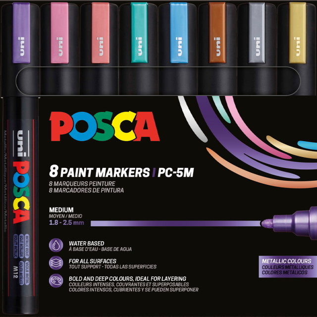 PC-5M Metallic Colours Set of 8