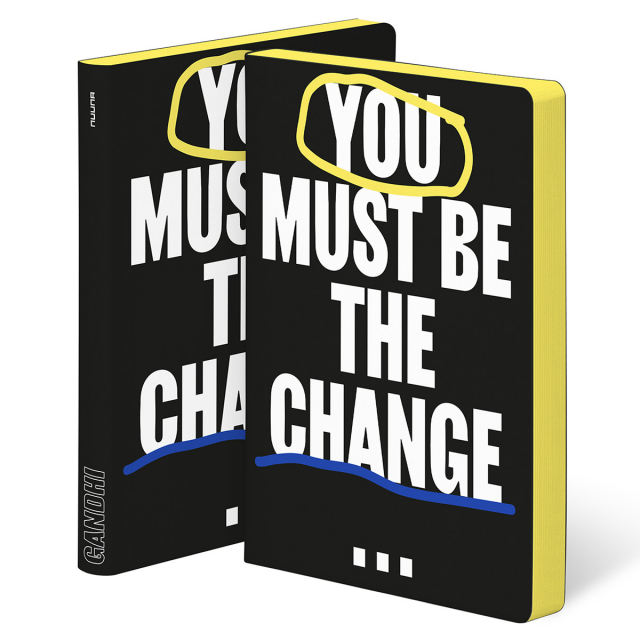 Notebook Graphic L - You Must Be The Change