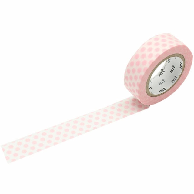 Washi-tape Dot Strawberry Milk