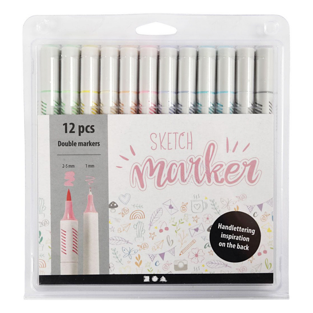 Sketch Marker Pastel 12-set