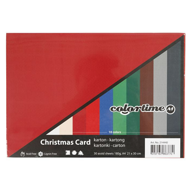 Colored paper Christmas A4 180 g