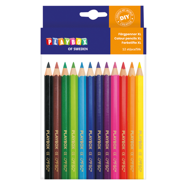 Coloring pencils XL 12-set