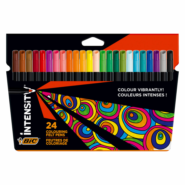 Intensity Colouring Felt pens Set of 24