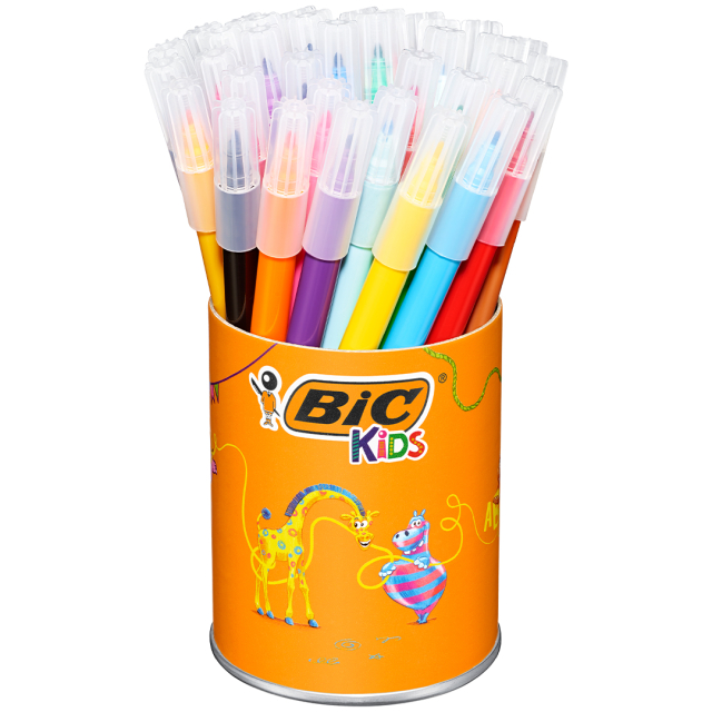 Kids Visa Plastic Pot Felt-tip pens Set of 36