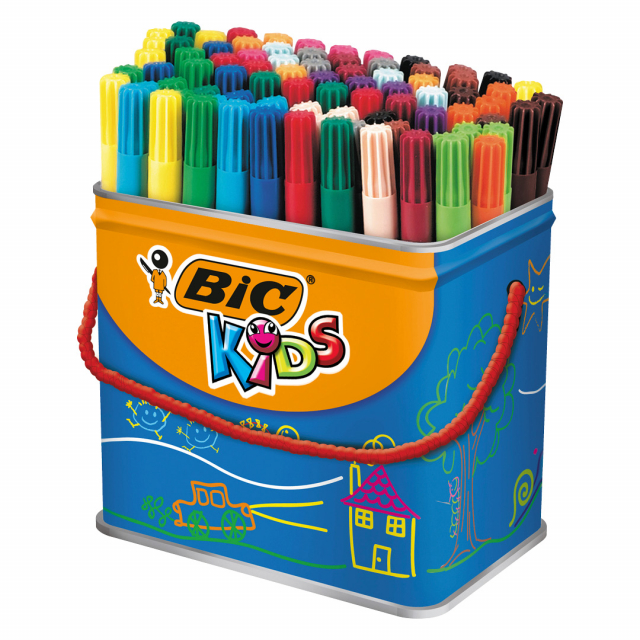 BIC Kids Visa Drum Felt-tip pens Set of 84