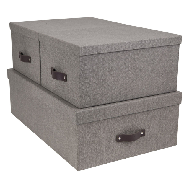 Inge Storage Box set of 3 Grey