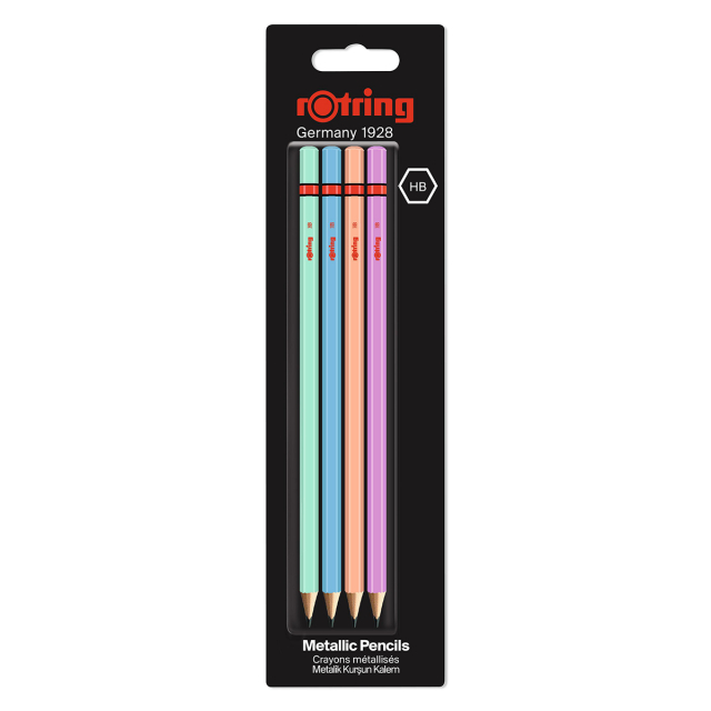 Graphite Pencil Metallic 4-pack
