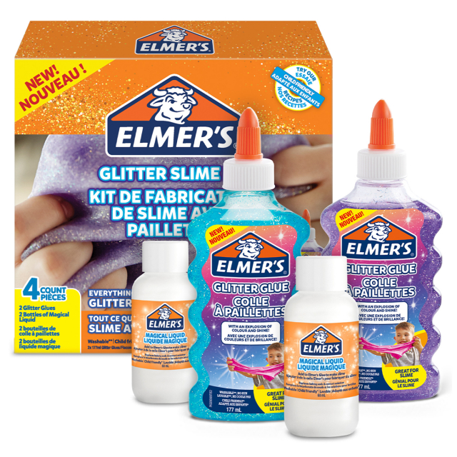 Glitter Slime Kit 4 pieces