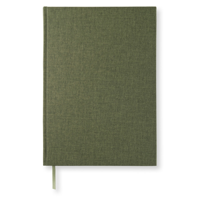Notebook A4 Ruled Khaki Green