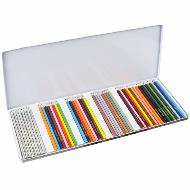 Colouring pencils 50-set in Tin Box