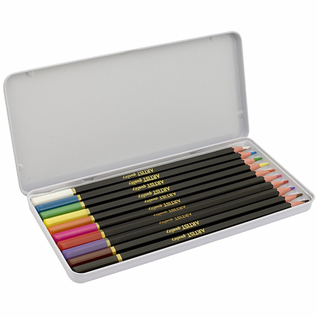 Colouring pencils 10-set in tin box