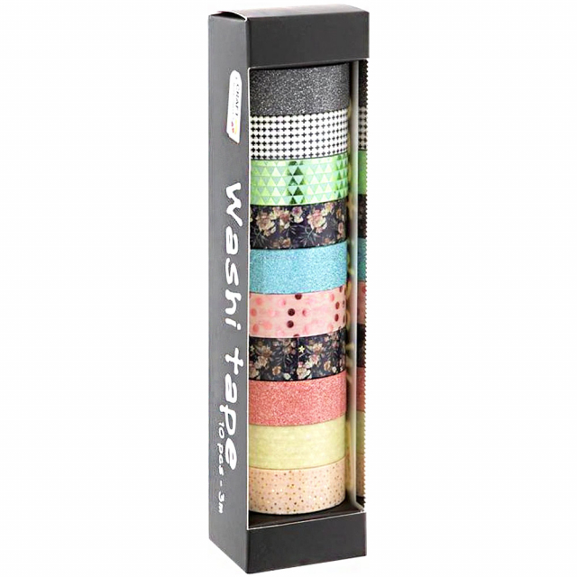 Washi tape 10-pack Foil & Glitter #1