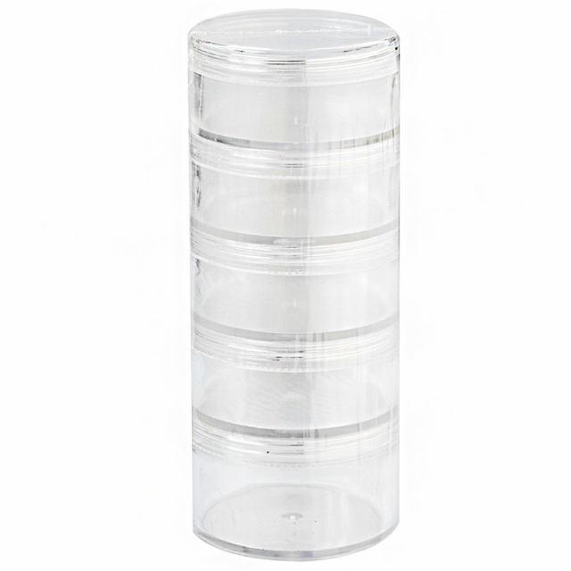 Stackable storage boxes 5-pack